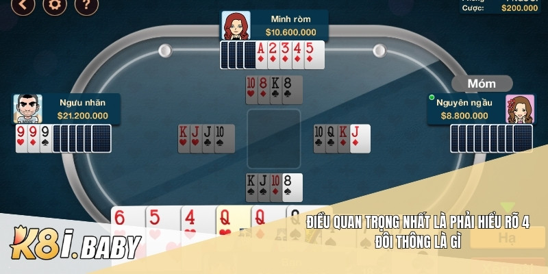 Điều quan trọng nhất là phải hiểu rõ 4 đôi thông là gì