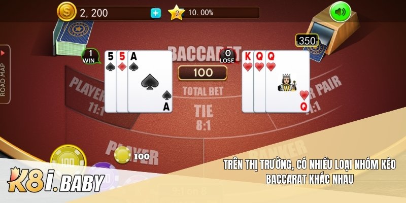 Trên thị trường, có nhiều loại Nhóm kéo baccarat khác nhau