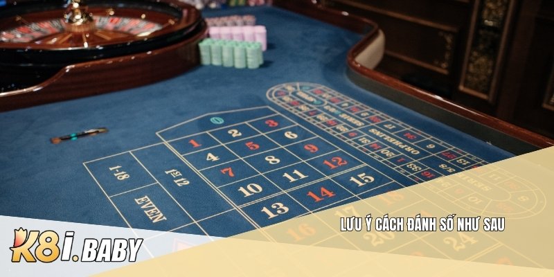 Lưu ý cách đánh số như sau: